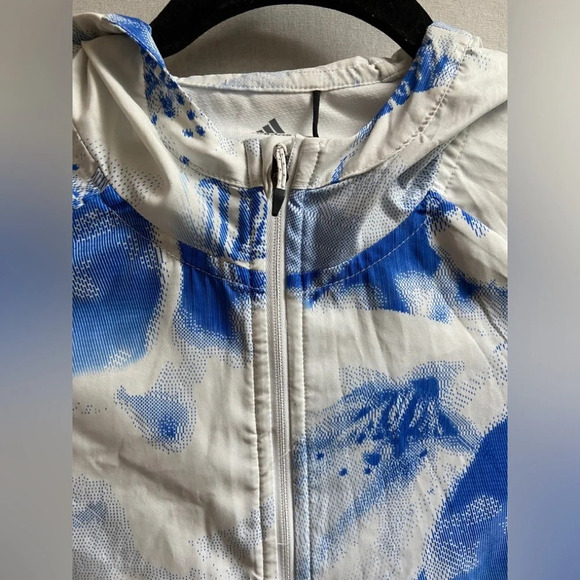 ADIDAS Ultra Graphic Hooded Lightweight Running Jacket Sz  S - Picture 4 of 13
